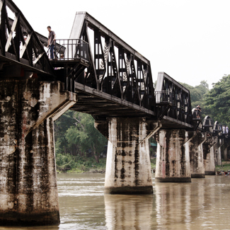 Thai Burma Railway -  building begins