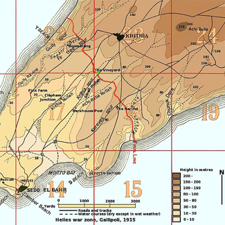 Map – Battle of Krithia