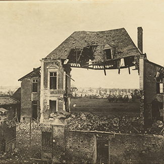 Hindenberg line ruin Le Catelet