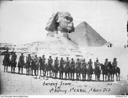 W K Eltham pyramids AWM P00046_019.jpg